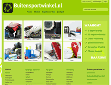 Tablet Screenshot of buitensportwinkel.nl